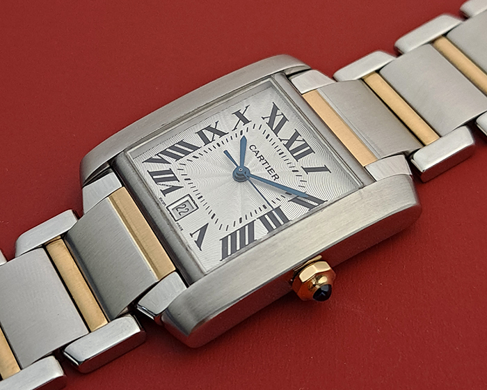Large Cartier Tank Francaise 18K YG/SS Automatic Wristwatch Ref. W51005Q4